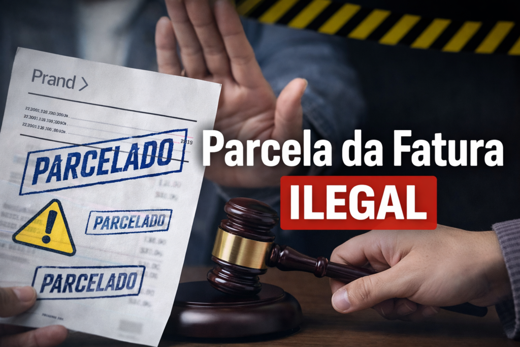 Parcela da fatura ilegal feita pelo banco sem autorização do cliente