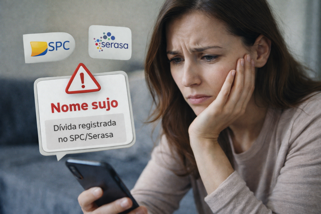 Nome sujo é a situação em que o consumidor possui uma dívida registrada nos órgãos de proteção ao crédito, como SPC e Serasa. Ter o nome negativado gera muita angústia e afeta diretamente a vida financeira e profissional de qualquer trabalhador.
Neste artigo, você vai entender o que significa ter o nome sujo, quando a negativação é ilegal, quais são seus direitos e como limpar seu nome.